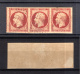 9877470 France Sc 19 XF Used RR Strip old 3 CV 600$   