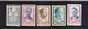 9877779 France Yv 1198-202 VF Imperf LH   Set CV: 200€    