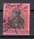 German Empire: Germania 80 Pf. War Printing a-Colour