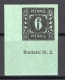 Soviet Zone Mecklenburg: 6 Pf. Imperf. Corner Printer Sign