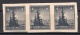 Soviet Zone Thuringia: 4 Pf. Imperf. Strip of 3 MNH Signed