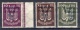 German Empire: 1925 Semi Official Airmail Overprints MNH