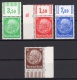 German Empire: 1932 Lot MNH Margin Pieces ex Hindenburg