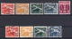 Danzig: 1935/38 Used Sets Airmail Both Watermarks