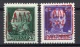 World War II Zante 2 MNH Stamps Red Overprints