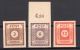 Soviet Zone East Saxony: 3 Imperf. Varieties MNH Signed