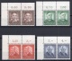 West Germany: 1953 Semi Postals MNH Corner Pairs