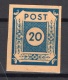 Soviet Zone East Saxony: 20 Pfennig Print on Gum MNH