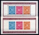 Allied Occupation: 1946 MNH Pair of Souv. Sheets 