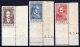 French Zone: 1945 High Values Corners w. Printing Dates