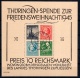 Soviet Zone: Thuringia Block 2 t Used & Certificate