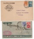 Brazil: 1931 Zeppelin Two Return Flight Covers to Germany