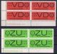 East Germany: Two Officials MNH Bo4 Printer Mark