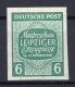 Soviet Zone West Saxony: Leipzig Fair Imperforated Stamp