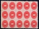 Mexico: 1890 Ten C. Block of 15 MNH