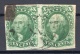 USA: 1851 Ten Cents Used Pair