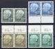 West Germany: Heuss II Lot MNH Pairs