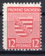 Soviet Zone: Province Saxony Postm. Perforation MNH Signed