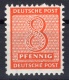 Soviet Zone West Saxony Trial Perforation with Plate Error 